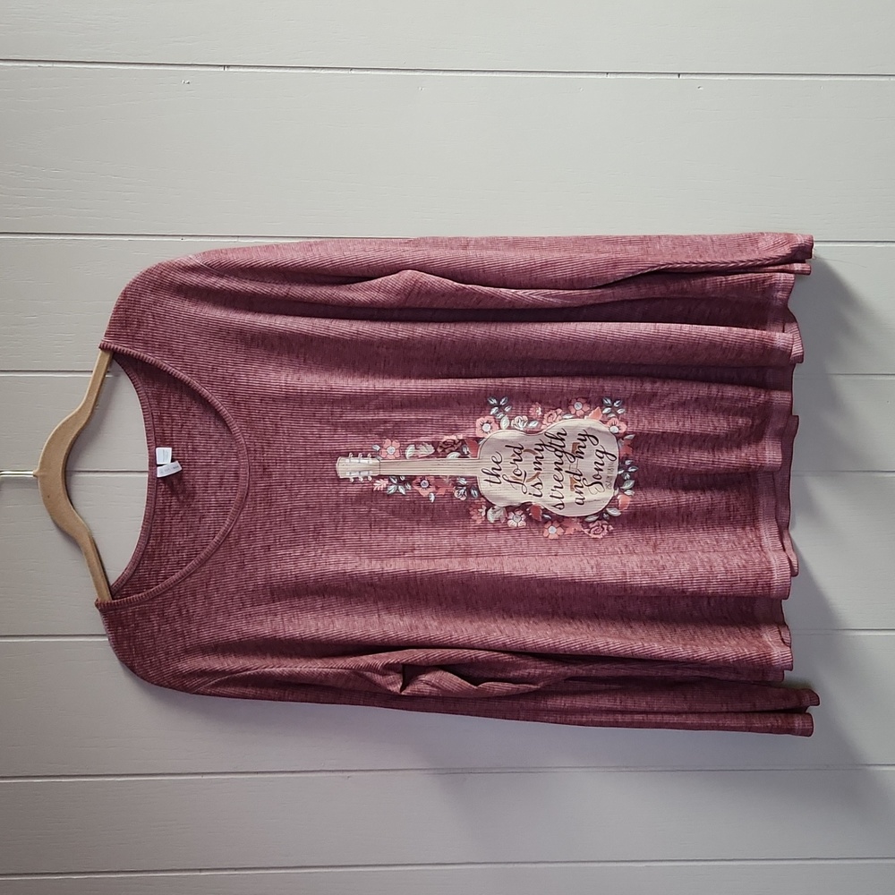Cato Waffle Knit Guitar Long Sleeve